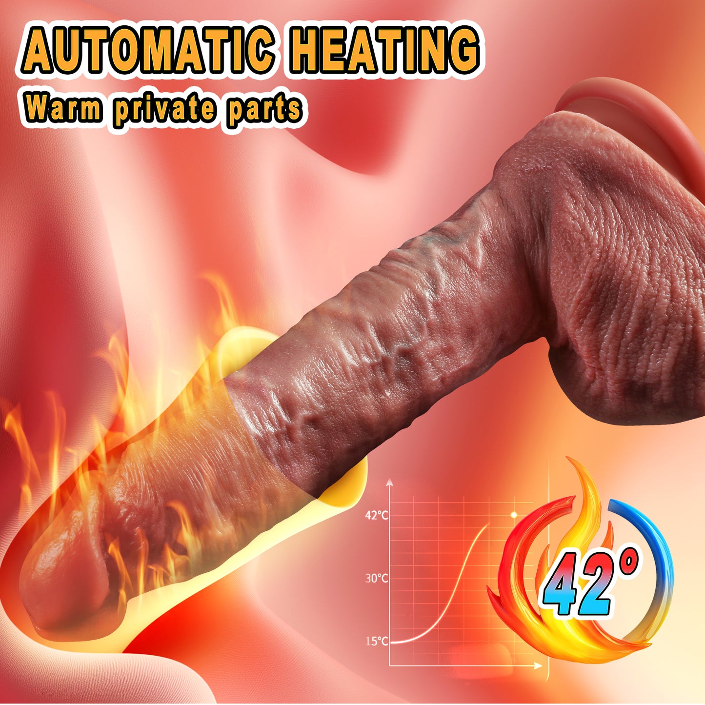 Simulation Thrusting Dildo Vibrator Sex Toy