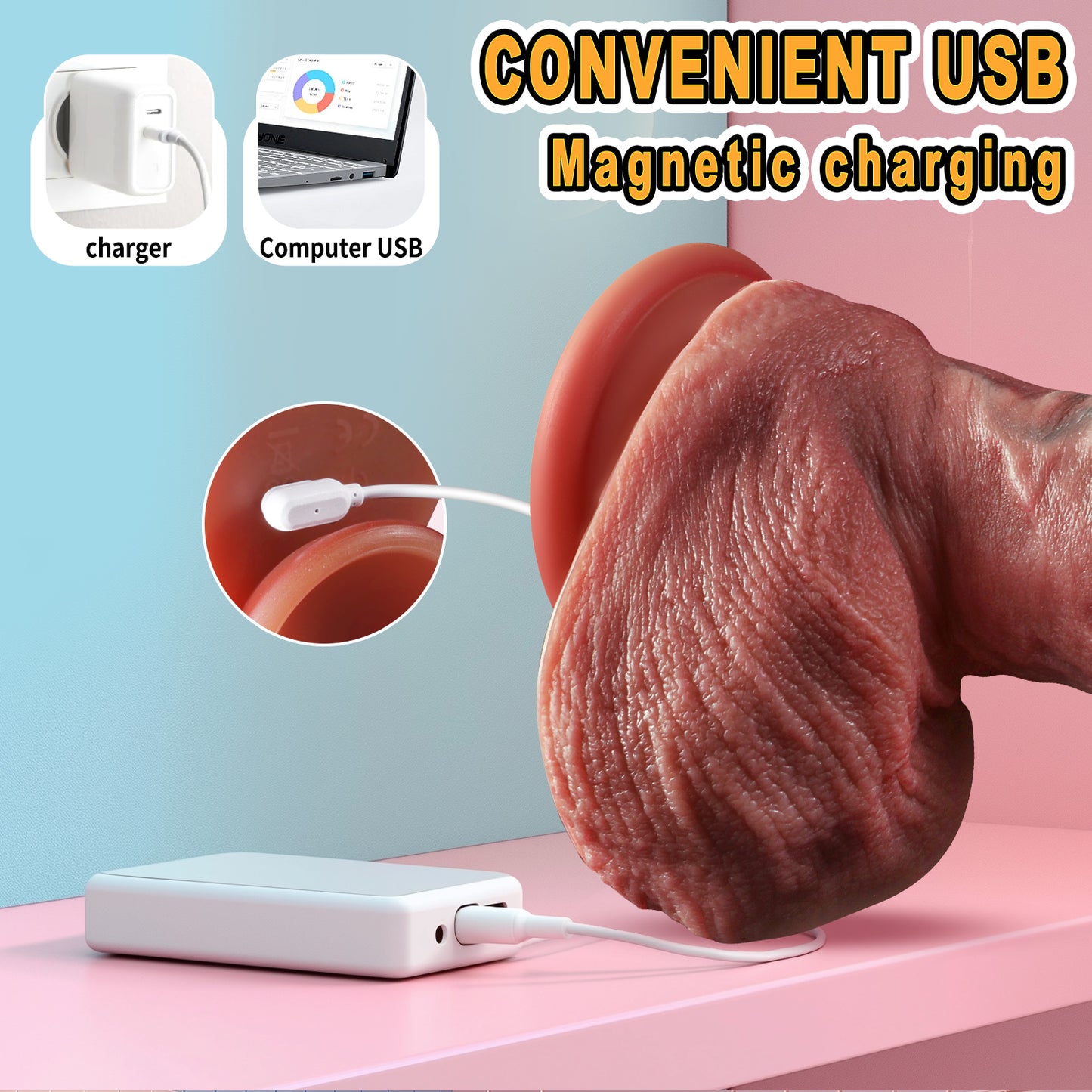 Simulation Thrusting Dildo Vibrator Sex Toy