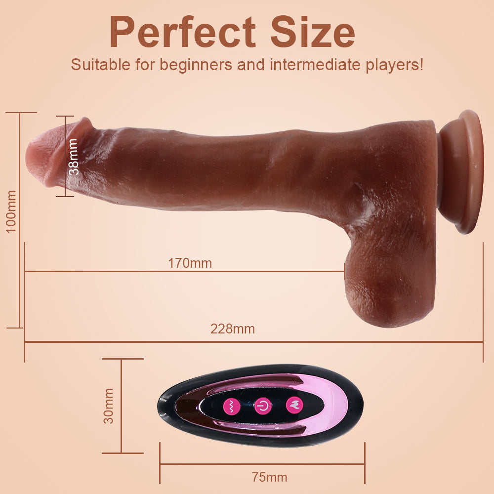 Thrusting Dildo Vibrator Sex Toy