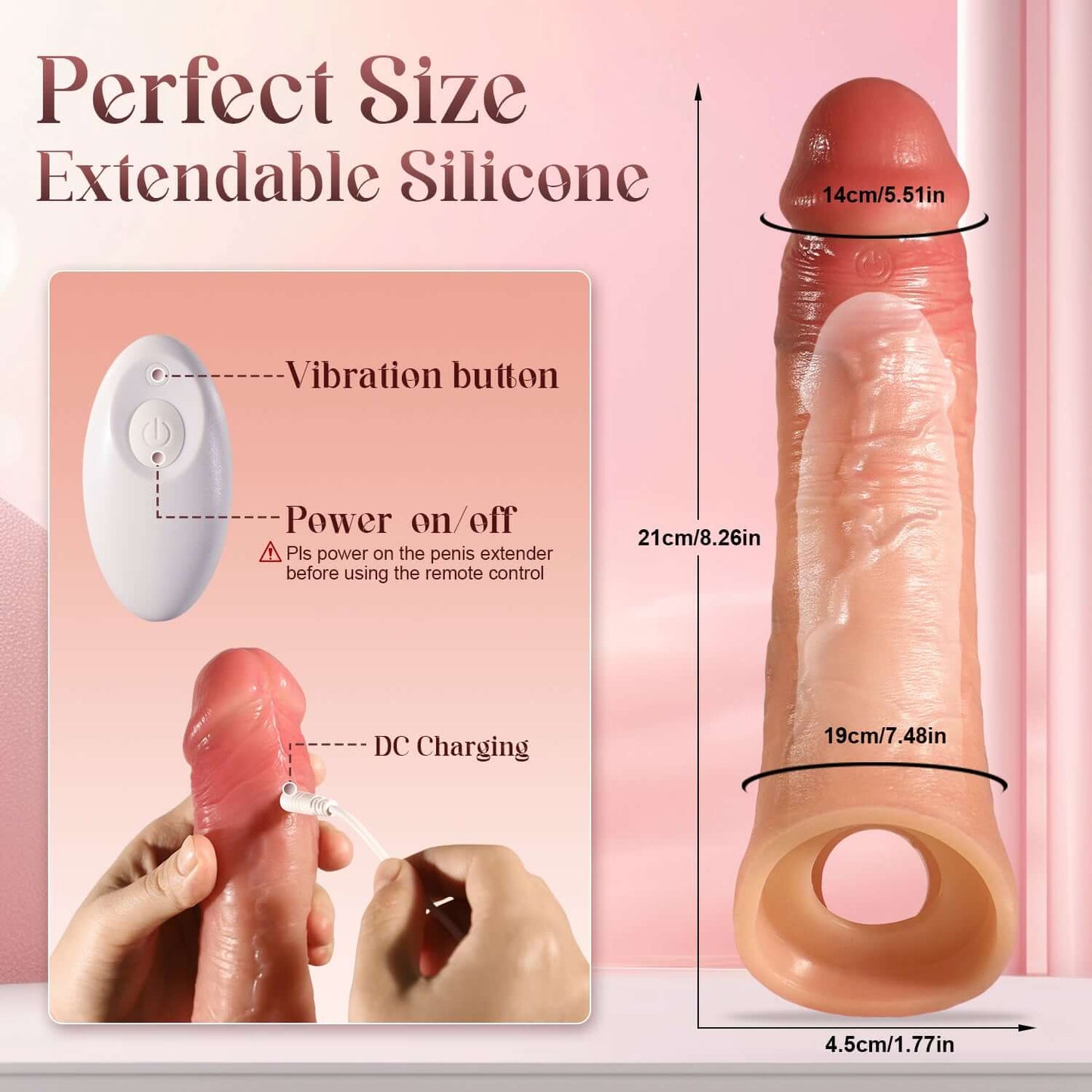 Sex Toys Vibrator Penis Sleeve